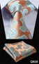 Pocket Square Classic Party Wedding Floral 3.4" Silk Wedding Mens Extra Long Tie XL Necktie Handkerchief Set #Q6