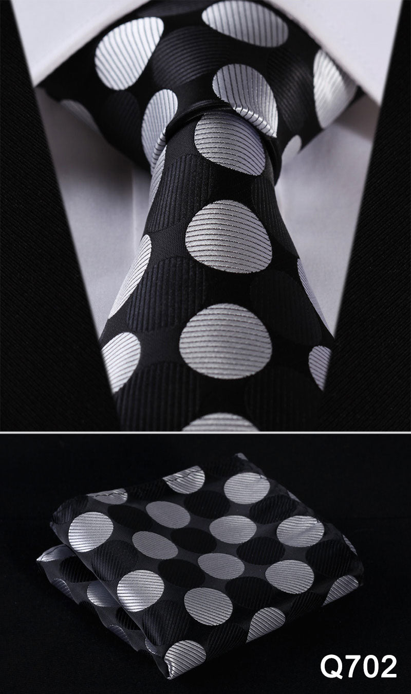 Pocket Square Classic Party Wedding Dot Striped 3.4