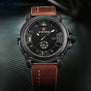 Mens Watches NAVIFORCE Top Luxury Brand Men Leather Watches Man Analog Quartz Clock Waterproof Sports Army Military Wrist Watch