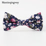 Mantieqingway Floral Printed Cotton Bowtie for Men Wedding Gentlemen Skinny Bow Tie Suits Tie Gravatas Slim Bowknot Cravats