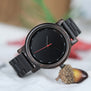 BOBO BIRD Ebony Watch Water Proof Quartz Movement Men Clock Style Wooden Strap Wristwatch relogio masculino B-P10