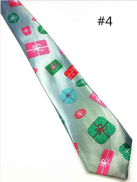 GUSLESON 2017 New Design Christmas Tie 9.5cm Style Men's Fashion Neckties Helloween Festival Tie Soft Designer Character Necktie