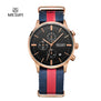 2018 Megir Golden Men Watch Luxury Fashion Business Quartz Watches Calendar Chronograph Analog Wristwatch Clock Man 2011
