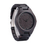 BOBO BIRD Mens Black Ebony Wooden Watches Wood WristWatch Links Causal Quartz relogio masculino in Gift Box custom logo
