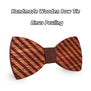 Mahoosive Etching Wood Bow Ties for Mens Wedding Suits Wooden Bow Tie Butterfly Shape Bowknots Gravatas Slim Cravat