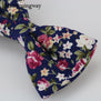 Mantieqingway Men's Cotton Floral Bowtie Brand Popular Apparel Neckwear Casual Mens Business Bow Ties for Men Wedding 6cm Cravat