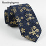 Mantieqingway 7cm Animals Birds Pattern Neck Ties For Mens Cotton Floral Necktie for Wedding Skinny Gravata Masculina Cravat