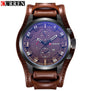 Curren Mens Watches Top Brand Luxury Brown Leather Strap Quartz Watch Men Military Sport Dropshipping Clock Relogio Masculino