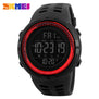 SKMEI Chronograph Sports Watches Men Silicone Countdown LED Digital Watch Military Waterproof Wristwatches Alarm Clock Male 1251