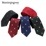 Mantieqingway 6cm Classic Skull Necktie for Men's Suits Skeleton Jacquard Skinny Collar Tie Bridegroom Tuxedo Gravata Cravat