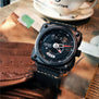 Men Watch Military Army Top Brand Luxury Megir Genuine Leather Square Quartz Watches Sport Waterproof Chronograph Wristwatch