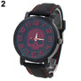 2015 Fashion Sports Men's Silicone Skull Punk Quartz Wrist Watch Wristwatch