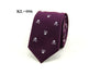 Mantieqingway Neck Ties for Men 6cm SKinny Polyester Silk Neckties Skull Print Business Neckwear Corbatas Wedding Suits Gravatas