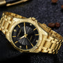 AMUDA Men Fashion Casual Analog Quartz Wristwatches Stainless Steel Strap Luxury Brand Gold Watches Clock Male Relogio Masculino