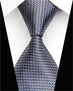 Fashion Mens Accessories Check Pattern Business Silk Tie Geometric Jacquard Woven Necktie for Men 3"/7.5cm