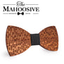 MAHOOSIVE Wood Bow Tie Wedding Decoration High Quality Handmade Wooden Bow Ties with Case Free Ultra-light Fashion