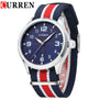 Curren Watches Men Top Brand Luxury Nylon Strap Wristwatches Men's Quartz Sports Watches relogio masculino 8195