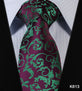 TF2005B8 Blue Floral Paisley 3.4" 100% Silk Jacquard Woven Classic Man's Tie Necktie