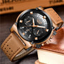 LIGE Watch Men Sport Quartz Fashion Leather Clock Mens Watches Top Brand Luxury Waterproof Business Watch Man Relogio Masculino