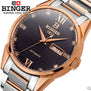 Binger Luxury Watch Men Automatic Watch Calendar High Quality Man Watches Sapphire Crystal Wristwatch Retro Relogios Masculino