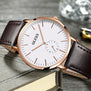 Olevs Brand Name Male Watches Luxury Leather Watchband Wristwatches Simple Quartz Men Clocks High Quality Students Watch G5871P