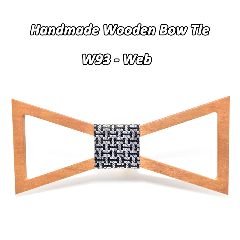 Mahoosive Brand Christmas Gift Fashion Handmade Wood Bow ties Bowtie Butterfly Gravata Ties For Men Geometric Wooden bow tie