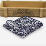 Hankerchief Scarves Vintage Cotton Hankies Men's Pocket Square Handkerchiefs Rose Flower Paisley