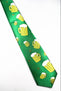 JEMYGINS New Design Printing Leaf Beer Festival Tie Arrow Type Holiday Tie Character Necktie