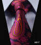 TF2014N Dark Blue Orange Floral 100% Silk New Hot Jacquard Woven Classic Man's Tie Necktie