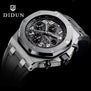 DIDUN Watches Men Luxury Brand watches Mens steel Quartz Watches Men Dress Business Watch Luminous Wristwatch 30m Waterresistant