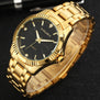 AMUDA Men Fashion Casual Analog Quartz Wristwatches Stainless Steel Strap Luxury Brand Gold Watches Clock Male Relogio Masculino