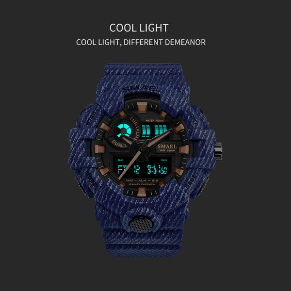 SMAEL Sport Watch Military Watches Men Army Digital Writwatch LED 50m Waterproof Men's Watch Man Watch Gift Colcks Free Shipping