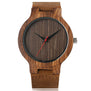 Top Gift Wood Watches Men's Unique 100% Nature Wooden Bamboo Handmade Quartz Wrist Watch Male Sport Red Hands Clock Masculino