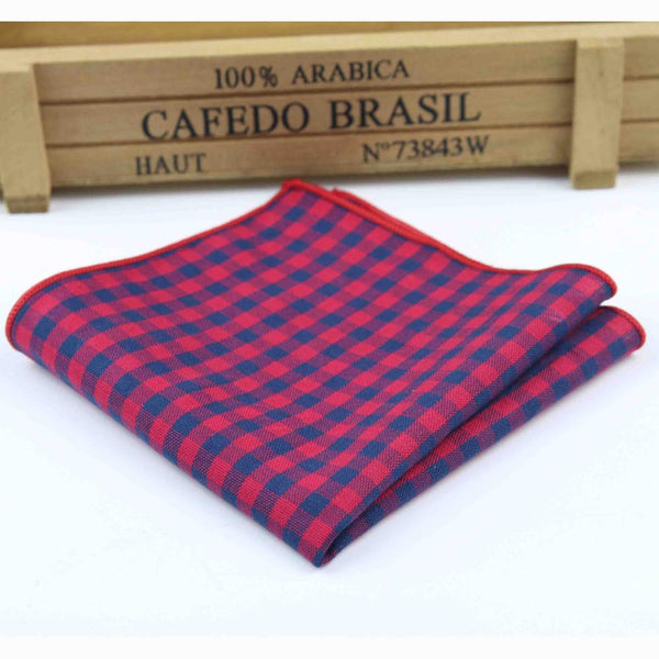 Hankerchief Scarves Vintage Cotton Hankies Men's Pocket Square Handkerchiefs Rose Flower Paisley