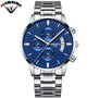2018 NIBOSI Gold Quartz Watch Top Brand Luxury Men Watches Fashion Man Wristwatches Stainless Steel Relogio Masculino Saatler