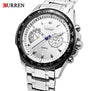 CURREN Watches Mens Quartz Fashion Casual Watch Stainless Full Steel Strap Waterproof 3ATM Wristwatch 8020 Relogio Masculino