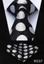 Polka Dot 3.4" 100%Silk Wedding Jacquard Woven Men Tie Necktie Pocket Square Handkerchief Set Suit #RD1