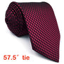 U25 Solid Checked Burgundy Crimson Red Black Mens Neckties 100% Silk Matching Hanky For Men Silk Brand Men Tie Wedding 63"