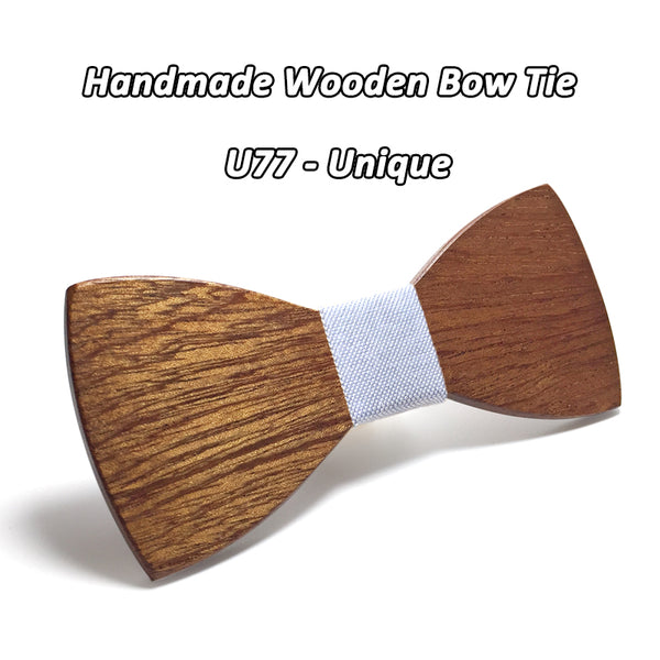 Mahoosive Wood Bow Tie Mens Wooden Bow Ties Gravatas Corbatas Business Butterfly Cravat Party Ties For Men Wood Ties