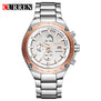 Curren Watches Brand Luxury Business Watches For Mens Stainless Steel Clock Analog Quartz Watch Men Waterproof Sport Wristwatch