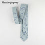 Mantieqingway 7cm Animals Birds Pattern Neck Ties For Mens Cotton Floral Necktie for Wedding Skinny Gravata Masculina Cravat