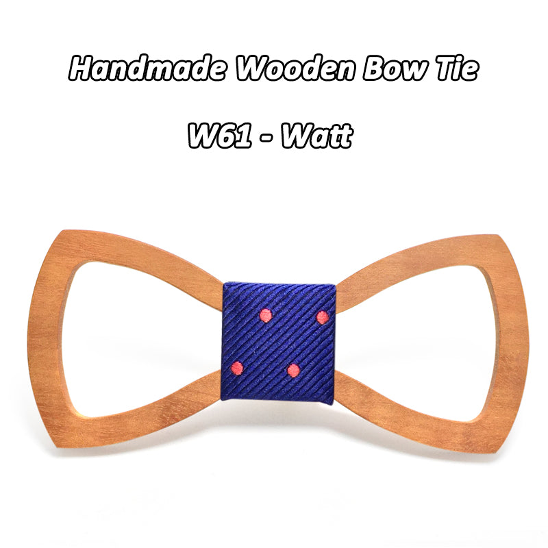 Mahoosive Wood Bow tie men Groom Marry Groomsmen Wedding Party Colorful Engraved Butterfly Cravats Mens wooden bow tie