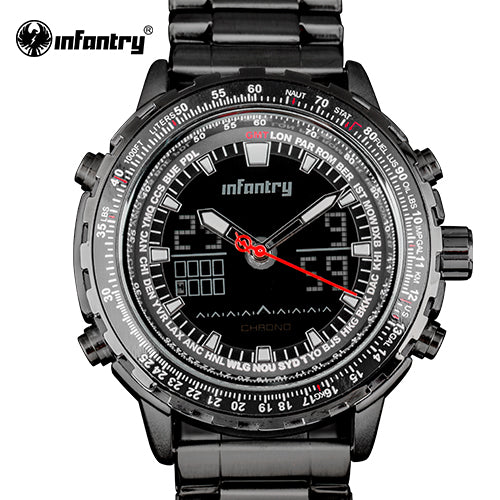 INFANTRY Mens Watches Top Brand Luxury Military Sport Watch Men Digital LED Wristwatch Army Aviator Tactical erkek kol saati