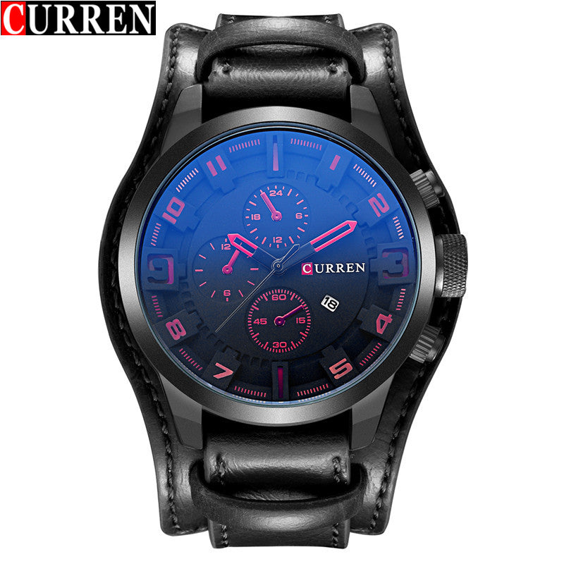 CURREN Top Brand Luxury Quartz Watches Men's Sports Quartz-Watch Leather Strap Military Male Clock Fashion New Gift Relogio