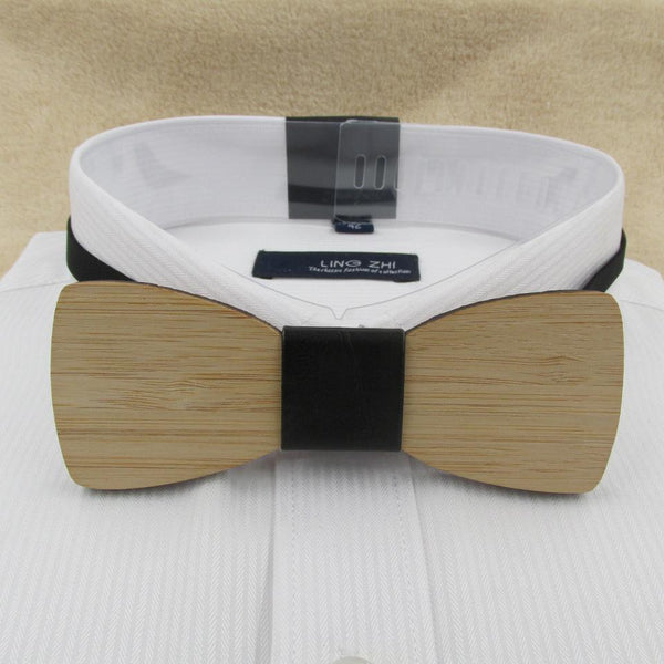 2017 New Fashion Geometric Mastache Wooden Bow Tie For Men Made of Eco-friend Bamboo Wood