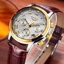 LIGE Gold Watch Men Fashion Quartz Leather Clock Mens Watches Top Brand Luxury Waterproof Business Sport Watch Relogio Masculino