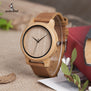 DROP SHIPPING BOBO BIRD Timepieces Bamboo Wooden Watches for Men and Women With Leather Strap relogio masculino C-A19