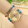 Vintage Women Ethnic Handmade Braided Quartz Watch Knitted Dreamcatcher Wristwatch Gifts @17 TT@88