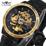 2017 New Winner Luxury Sport Clock Men Automatic Watch Skeleton Military Mechanical Watch Relogio Montre Brand Mens Wristwatch