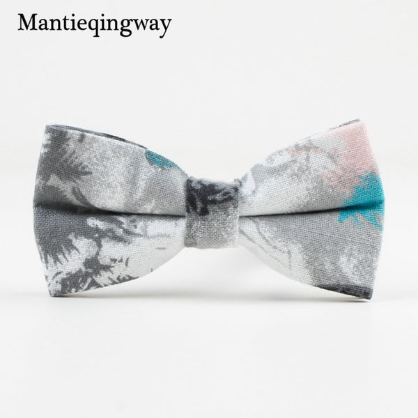 Mantieqingway Fashion Mens Wedding Floral Bowtie Formal Business Bow Tie Bowkont For Men Gravata Borboleta of Vestidos Corbatas